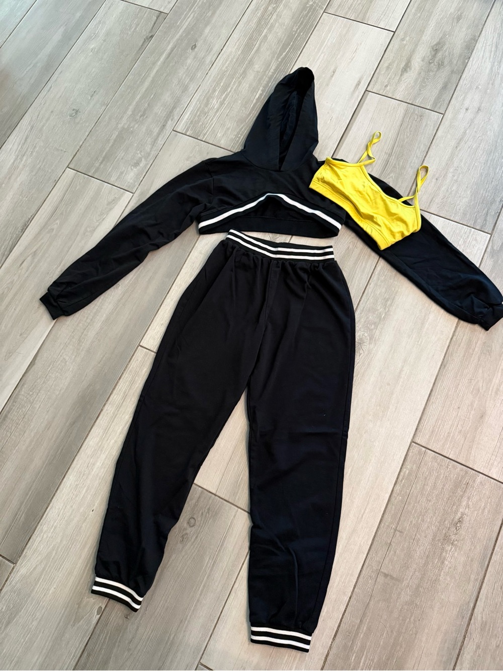 Weissman Black and Yellow Teen Dance Ensemble with White Trim